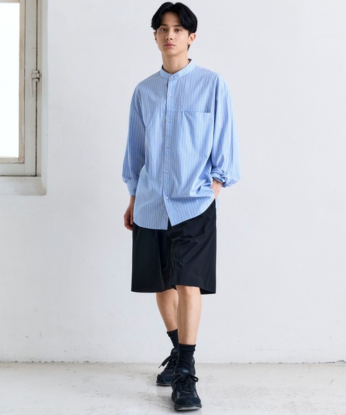 +phenix(プラスフェニックス)の「+phenix(プラスフェニックス)2-TUCK HALF SLACKS / ツータック ハーフスラックス(その他パンツ・メンズ・グレー/チャコール/ブラック・L/S/M)」の15枚目の写真