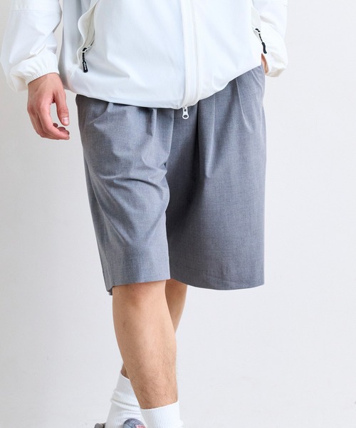 +phenix(プラスフェニックス)の「+phenix(プラスフェニックス)2-TUCK HALF SLACKS / ツータック ハーフスラックス(その他パンツ・メンズ・グレー/チャコール/ブラック・L/S/M)」の18枚目の写真