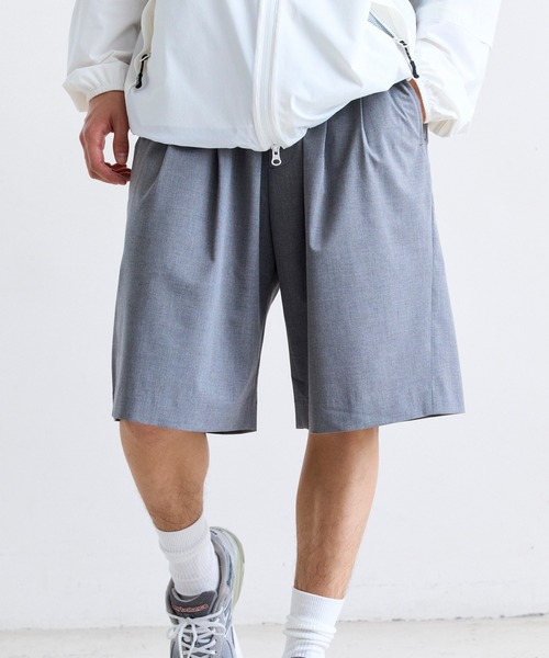 +phenix(プラスフェニックス)の「+phenix(プラスフェニックス)2-TUCK HALF SLACKS / ツータック ハーフスラックス(その他パンツ・メンズ・グレー/チャコール/ブラック・L/S/M)」の19枚目の写真