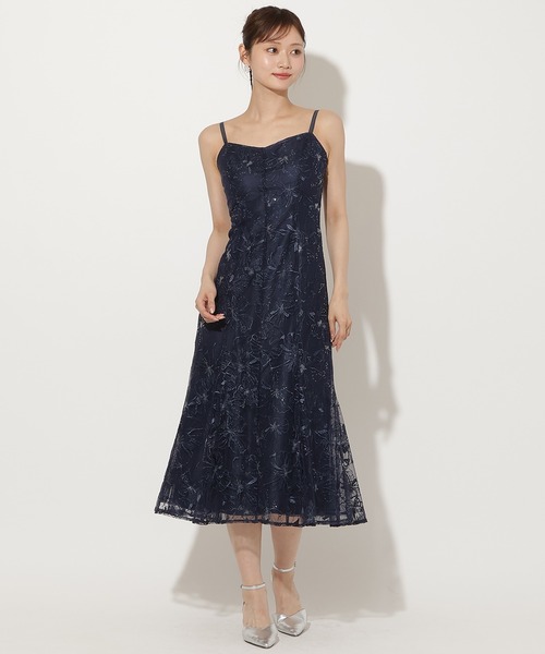 AND COUTURE(アンドクチュール)の「チュールフリルブラウス×レースキャミソールドレス(ドレス・レディース・ピンク/ネイビー/ブラック・FREE)」の14枚目の写真