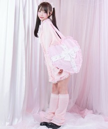 mine by LAFARY（マインバイラファリー）の「《ビビちゃん×mine》ハートクロストートバッグ（トートバッグ）」