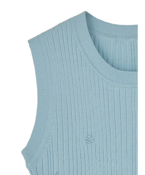 Ameri(アメリ)の「MEDI FRUIT RIB KNIT TANK(タンクトップ・レディース・クリーム/ライトブルー/ブラック・FREE)」の20枚目の写真