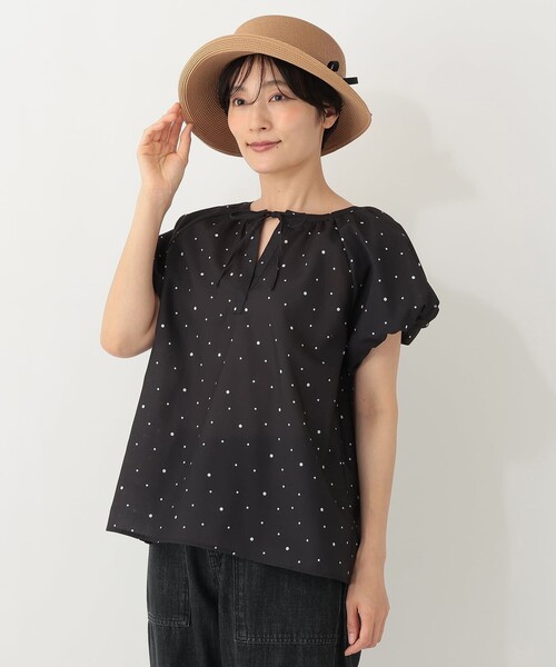 Afternoon Tea(アフタヌーンティー)の「【UVカット 洗える】小ツバリボンハット(ハット・レディース・アイボリー/ライトブラウン/ブラック・ONE SIZE)」の5枚目の写真