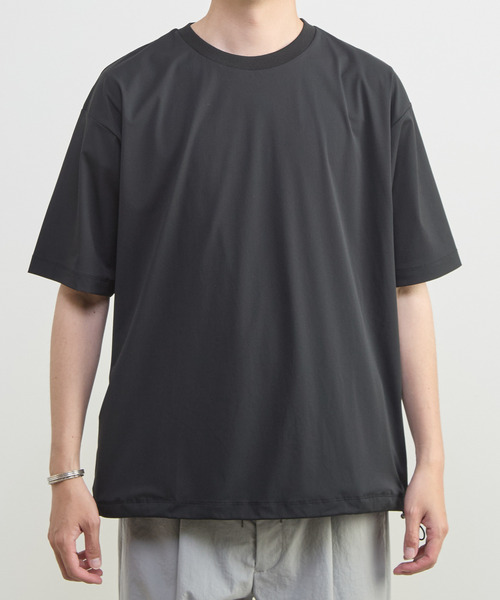 MASTER FRAME(マスターフレーム )の「【MASTER FRAME/マスターフレーム】氷結クルーネックTシャツ | ストレッチ / 接触冷感(Tシャツ/カットソー・メンズ・ブラック/グレー/ネイビー・4/3/2)」の6枚目の写真