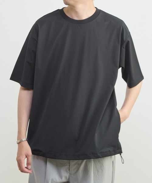 MASTER FRAME(マスターフレーム )の「【MASTER FRAME/マスターフレーム】氷結クルーネックTシャツ | ストレッチ / 接触冷感(Tシャツ/カットソー・メンズ・ブラック/グレー/ネイビー・4/3/2)」の12枚目の写真