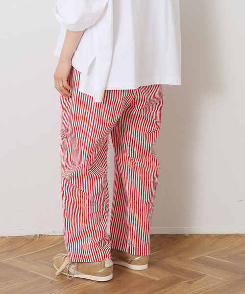 JOURNAL STANDARD LUXE(ジャーナルスタンダード ラックス)の「CLストライプ イージーテーパーパンツ(その他パンツ・レディース・チャコールグレー/レッド/ベージュ・FREE)」の14枚目の写真