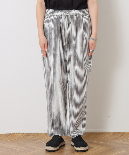 JOURNAL STANDARD LUXE(ジャーナルスタンダード ラックス)の「CLストライプ イージーテーパーパンツ(その他パンツ・レディース・チャコールグレー/レッド/ベージュ・FREE)」の15枚目の写真