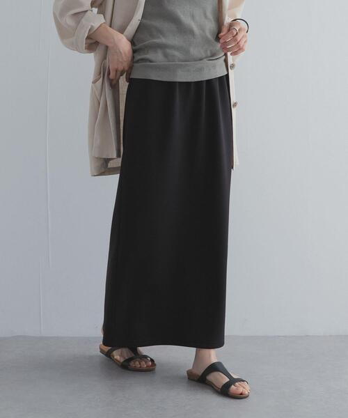 URBAN RESEARCH DOORS（アーバンリサーチドアーズ）の「接触冷感イージーカットストレートスカート（スカート・レディース・ブラック・MEDIUM/LARGE）」の2枚目の写真