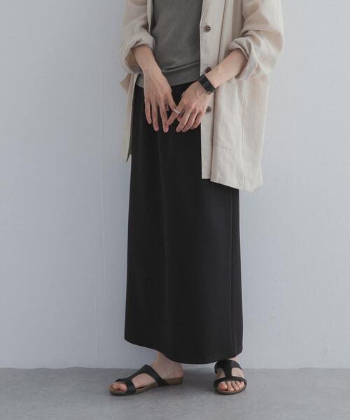 URBAN RESEARCH DOORS（アーバンリサーチドアーズ）の「接触冷感イージーカットストレートスカート（スカート・レディース・ブラック・MEDIUM/LARGE）」の5枚目の写真