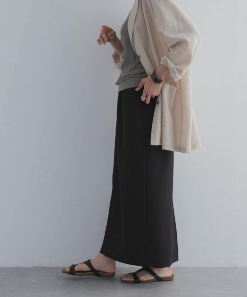 URBAN RESEARCH DOORS（アーバンリサーチドアーズ）の「接触冷感イージーカットストレートスカート（スカート・レディース・ブラック・MEDIUM/LARGE）」の6枚目の写真