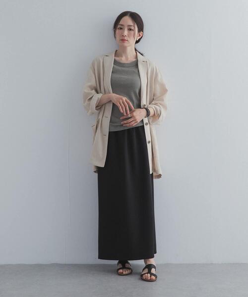 URBAN RESEARCH DOORS（アーバンリサーチドアーズ）の「接触冷感イージーカットストレートスカート（スカート・レディース・ブラック・MEDIUM/LARGE）」の8枚目の写真