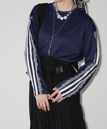 chuclla（チュクラ）の「サイドラインレーストップス chw26a044（Tシャツ/カットソー）」