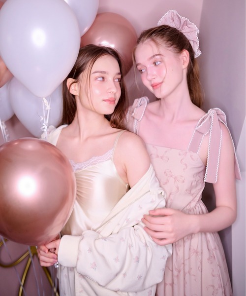 Heather(ヘザー)の「【Heather×PEACH JOHN】フリル裏毛フーディ 1052569(パーカー・レディース・ホワイト系その他/グレー・FREE)」の6枚目の写真
