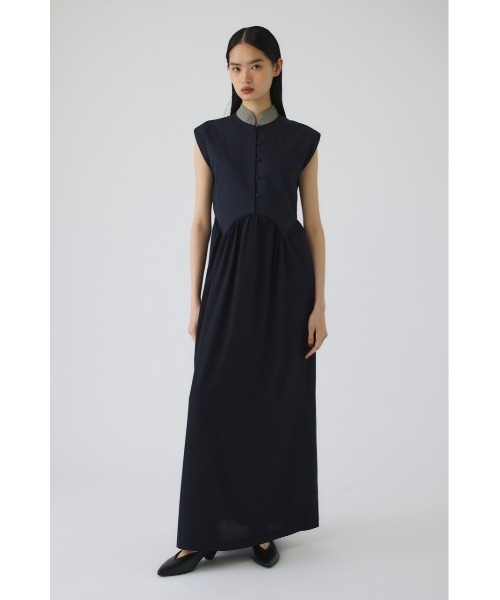 RIM.ARK（リムアーク）の「Glen collar dress(グレンカラードレス)（ドレス・レディース・ネイビー/ブラック・38/36）」の18枚目の写真
