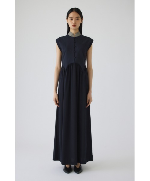 RIM.ARK（リムアーク）の「Glen collar dress(グレンカラードレス)（ドレス・レディース・ネイビー/ブラック・38/36）」の14枚目の写真
