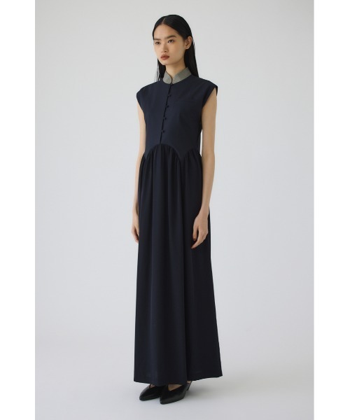 RIM.ARK（リムアーク）の「Glen collar dress(グレンカラードレス)（ドレス・レディース・ネイビー/ブラック・38/36）」の13枚目の写真