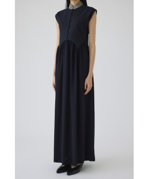 RIM.ARK（リムアーク）の「Glen collar dress(グレンカラードレス)（ドレス・レディース・ネイビー/ブラック・38/36）」の9枚目の写真