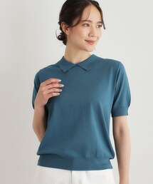 【人気デザイン!新色追加/洗える】衿付きプルオーバーニット