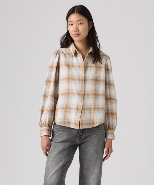 Levi's(リーバイス)の「Levi's/リーバイス ジュナ ウエスタンシャツ(シャツ/ブラウス・レディース・ベージュ・S/XS)」の2枚目の写真