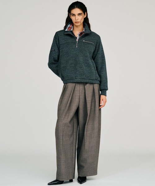 PRANK PROJECT(プランクプロジェクト)の「【2026Autumn Pre-Order】シルクネップコクーンパンツ / Silk Nep Cocoon Pants(スラックス・レディース・ブラック/ベージュ・38/36)」の11枚目の写真