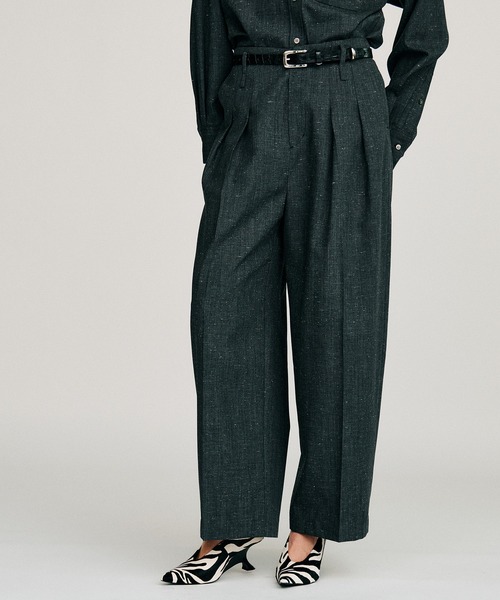 PRANK PROJECT(プランクプロジェクト)の「【2026Autumn Pre-Order】シルクネップコクーンパンツ / Silk Nep Cocoon Pants(スラックス・レディース・ブラック/ベージュ・38/36)」の12枚目の写真