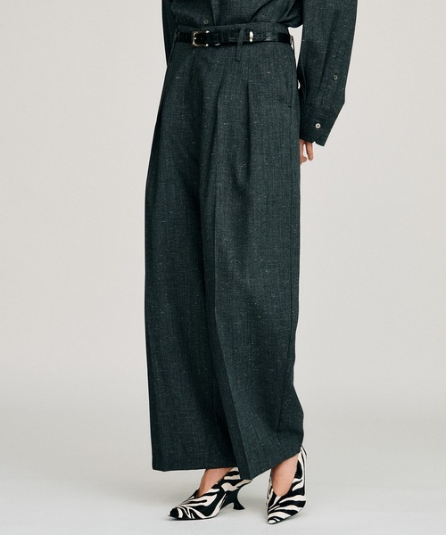 PRANK PROJECT(プランクプロジェクト)の「【2026Autumn Pre-Order】シルクネップコクーンパンツ / Silk Nep Cocoon Pants(スラックス・レディース・ブラック/ベージュ・38/36)」の13枚目の写真