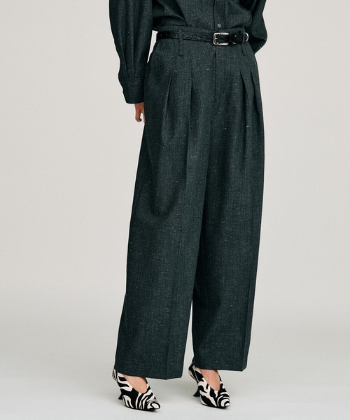 PRANK PROJECT(プランクプロジェクト)の「【2026Autumn Pre-Order】シルクネップコクーンパンツ / Silk Nep Cocoon Pants(スラックス・レディース・ブラック/ベージュ・38/36)」の14枚目の写真