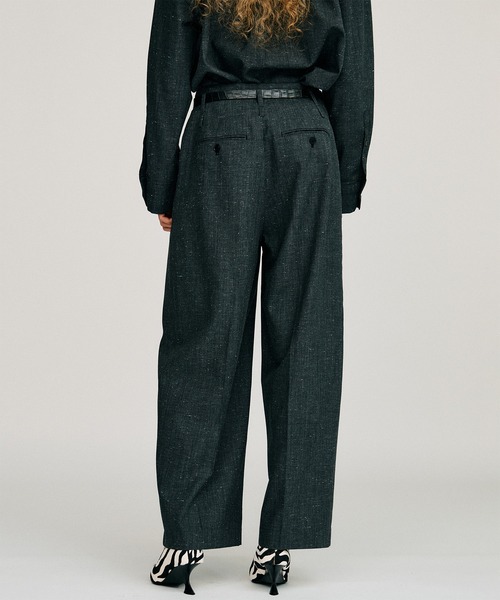 PRANK PROJECT(プランクプロジェクト)の「【2026Autumn Pre-Order】シルクネップコクーンパンツ / Silk Nep Cocoon Pants(スラックス・レディース・ブラック/ベージュ・38/36)」の15枚目の写真