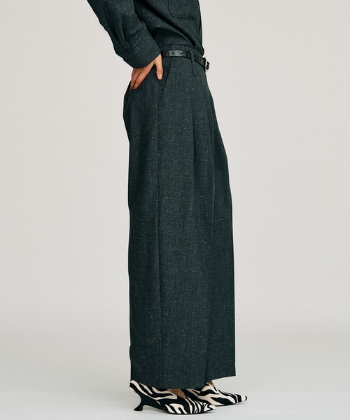 PRANK PROJECT(プランクプロジェクト)の「【2026Autumn Pre-Order】シルクネップコクーンパンツ / Silk Nep Cocoon Pants(スラックス・レディース・ブラック/ベージュ・38/36)」の16枚目の写真
