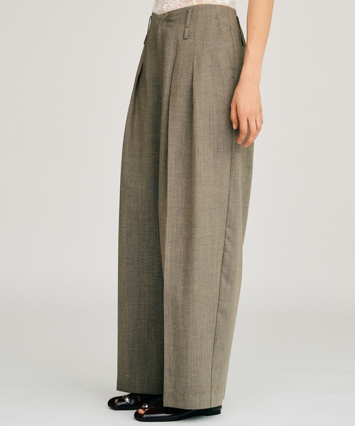 PRANK PROJECT(プランクプロジェクト)の「【2026Autumn Pre-Order】シルクネップコクーンパンツ / Silk Nep Cocoon Pants(スラックス・レディース・ブラック/ベージュ・38/36)」の19枚目の写真