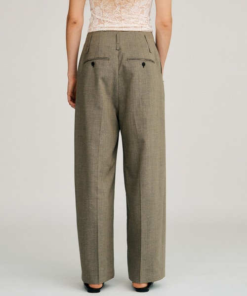 PRANK PROJECT(プランクプロジェクト)の「【2026Autumn Pre-Order】シルクネップコクーンパンツ / Silk Nep Cocoon Pants(スラックス・レディース・ブラック/ベージュ・38/36)」の20枚目の写真