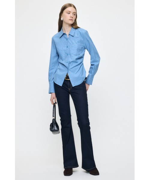 MOUSSY（マウジー）の「【26年AW新作】LOWRISE Rebirth BOOTCUT（デニムパンツ・レディース・ワンウォッシュ/ダークブルー・25inch/26inch/24inch/23inch）」の18枚目の写真