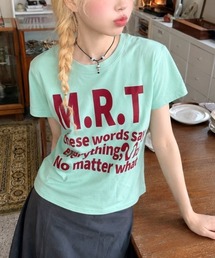 M.R.Tロゴコンパクトフィット半袖Tシャツ