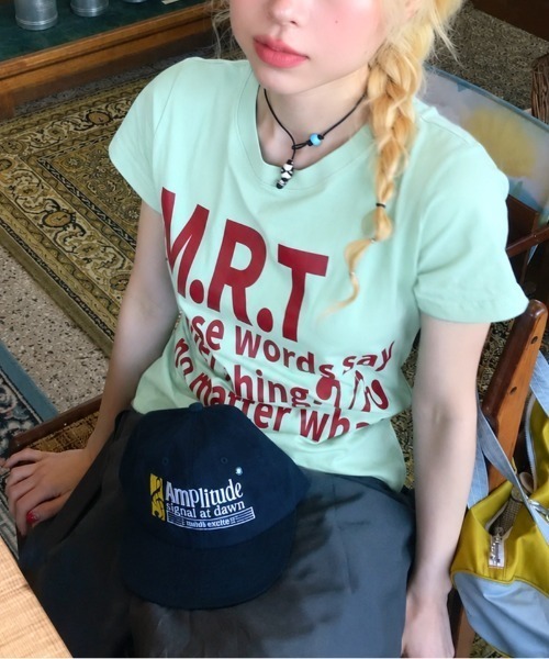 SHEENA（シーナ）の「M.R.Tロゴコンパクトフィット半袖Tシャツ（Tシャツ/カットソー・レディース・ミント・M）」の3枚目の写真