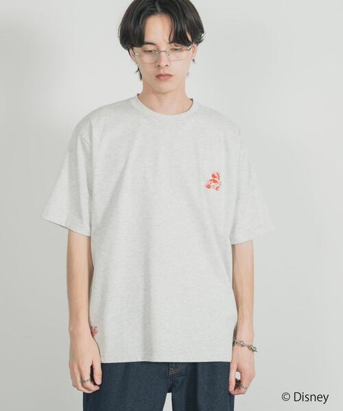 SENSE OF PLACE by URBAN RESEARCH（センスオブプレイスバイアーバンリサーチ）の「別注/Disney/グラフィックTシャツB（Tシャツ/カットソー・メンズ・ライトブルー/ブラウン/ライトグレー・LARGE/MEDIUM）」の4枚目の写真