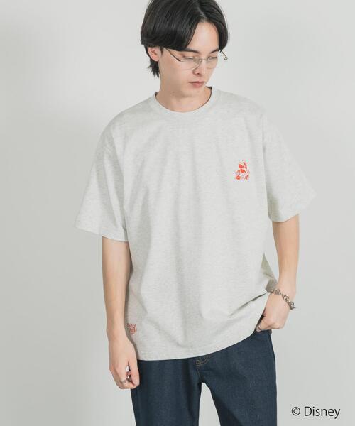 SENSE OF PLACE by URBAN RESEARCH（センスオブプレイスバイアーバンリサーチ）の「別注/Disney/グラフィックTシャツB（Tシャツ/カットソー・メンズ・ライトブルー/ブラウン/ライトグレー・LARGE/MEDIUM）」の5枚目の写真