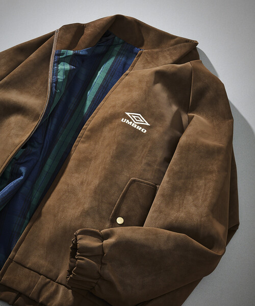UMBRO/アンブロ SP Brushed Stand Collar Blouson/別注 ブラッシュド