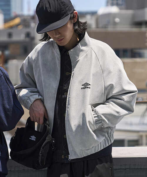 UMBRO/アンブロ SP Brushed Stand Collar Blouson/別注 ブラッシュド