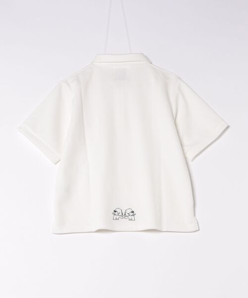 twins(nemne store)(ツインズ)の「twins uniform polo shirt(Tシャツ/カットソー・レディース・White/チャコール・MEDIUM/LARGE)」の6枚目の写真