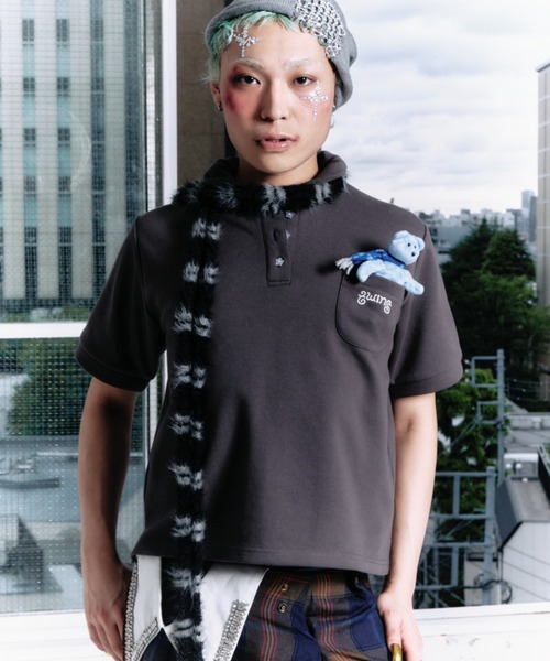 twins(nemne store)(ツインズ)の「twins uniform polo shirt(Tシャツ/カットソー・レディース・White/チャコール・MEDIUM/LARGE)」の11枚目の写真