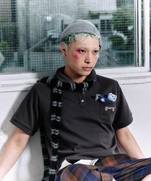 twins(nemne store)(ツインズ)の「twins uniform polo shirt(Tシャツ/カットソー・レディース・White/チャコール・MEDIUM/LARGE)」の10枚目の写真