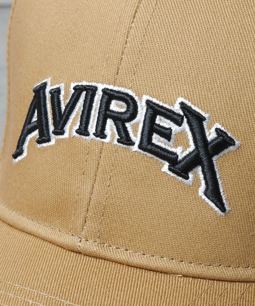 AVIREX（アヴィレックス）の「【es】【AVIREX】VARSITY 3DLOGO CAP（キャップ・メンズ・ライトグレー/ベージュ/ブラック・FREE）」の5枚目の写真