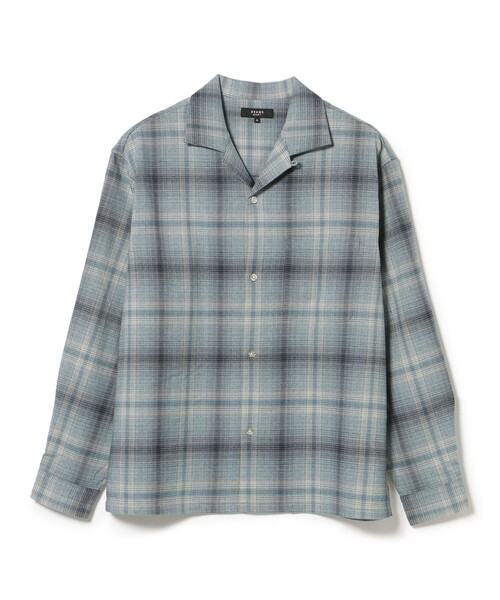 BEAMS HEART(ビームスハート)の「メランジ オンブレ オープンカラーシャツ(シャツ/ブラウス・メンズ・ブルー/オレンジ・LARGE/SMALL/MEDIUM)」の2枚目の写真