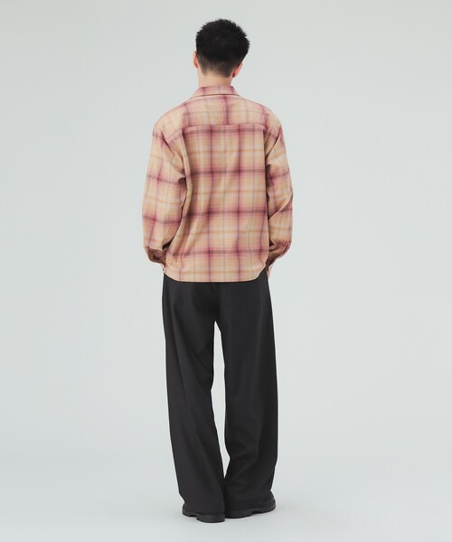 BEAMS HEART(ビームスハート)の「メランジ オンブレ オープンカラーシャツ(シャツ/ブラウス・メンズ・ブルー/オレンジ・LARGE/SMALL/MEDIUM)」の4枚目の写真