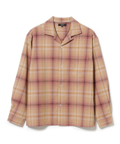 BEAMS HEART(ビームスハート)の「メランジ オンブレ オープンカラーシャツ(シャツ/ブラウス・メンズ・ブルー/オレンジ・LARGE/SMALL/MEDIUM)」の8枚目の写真