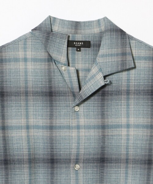 BEAMS HEART(ビームスハート)の「メランジ オンブレ オープンカラーシャツ(シャツ/ブラウス・メンズ・ブルー/オレンジ・LARGE/SMALL/MEDIUM)」の12枚目の写真
