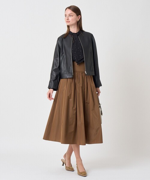 ANAYI（アナイ）の「フロッキードットプリント ブラウス（シャツ/ブラウス・レディース・ブラック/ブラウン・38/36）」の22枚目の写真