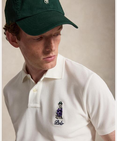 POLO RALPH LAUREN(ポロ ラルフ ローレン)の「カスタム スリム フィット ドッグエンブロイダリー ポロシャツ(ポロシャツ・メンズ・ホワイト・M/L)」の5枚目の写真