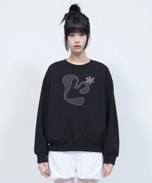 LMR(エルエムアール)の「アプリケフローラルロゴスウェット BLACK(スウェット・レディース・ブラック・SMALL/MEDIUM)」の12枚目の写真