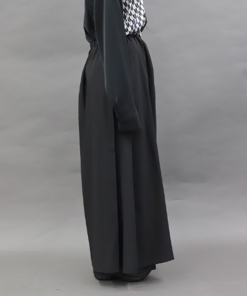 レイヤードラップ袴パンツ